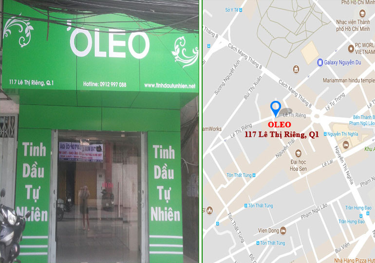 Cửa hàng tinh dầu Oleo Tại Hồ Chí Minh